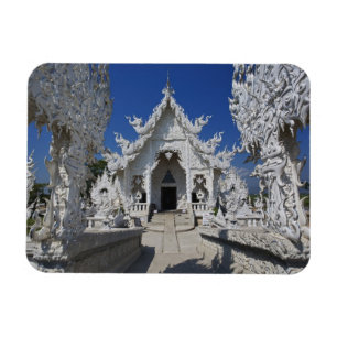 De nieuwe witte tempel van Wat Rong Khun in Magneet