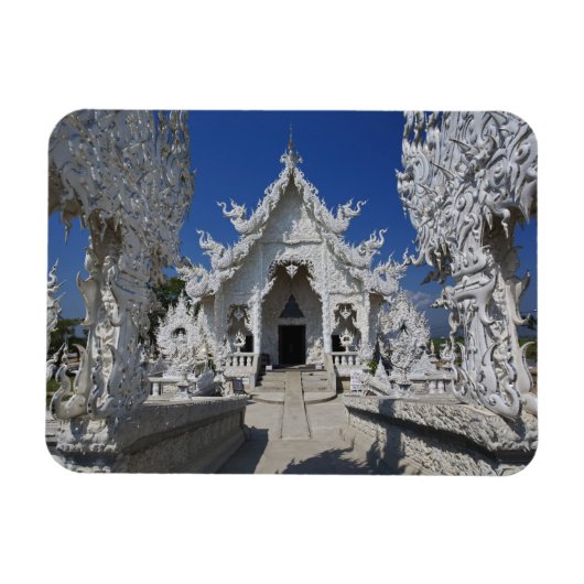 De nieuwe witte tempel van Wat Rong Khun in Magneet (Horizontaal)