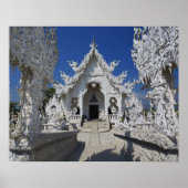 De nieuwe witte tempel van Wat Rong Khun in Poster (Voorkant)