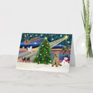 De nieuwe Xmas Magic-Lakeland Terrier Feestdagen Kaart