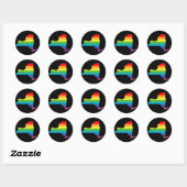 de nieuwe york trots . ronde sticker (Vel)
