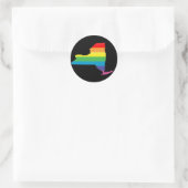 de nieuwe york trots . ronde sticker (Tas)