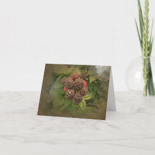 De nieuwe Zwarte Frambozen A van Notecard- van de Kaart