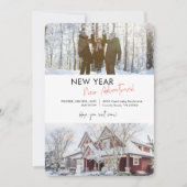 De nieuwjaarsavonturen wij hebben Bewegend Adres b Aankondiging (Voorkant)