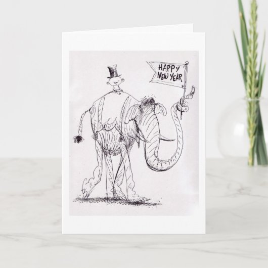 De nieuwjaarskaart feestdagen kaart (Voorkant)