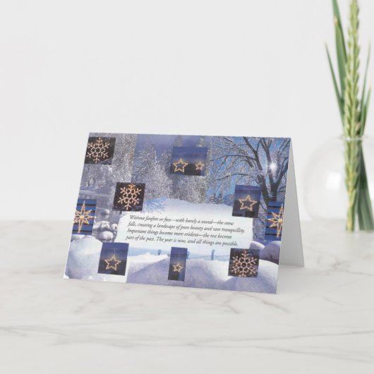 De Nieuwjaren van Kerstmis Feestdagen Kaart (Voorkant)