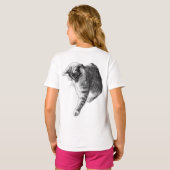 De nieuwsgierige curve t-shirt (Achterkant volledig)