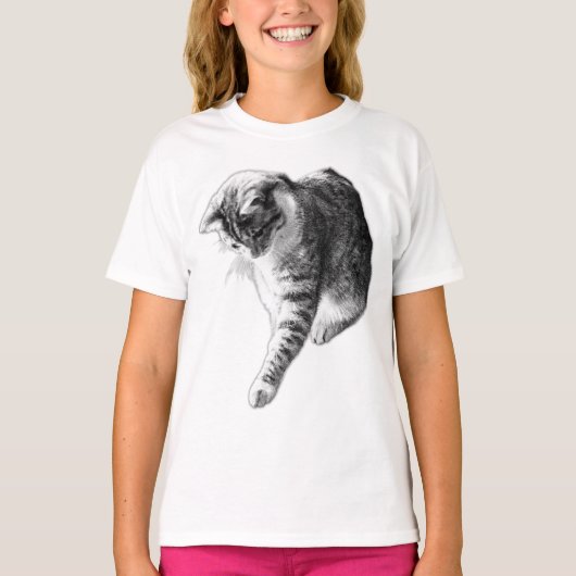 De nieuwsgierige curve t-shirt (Voorkant)