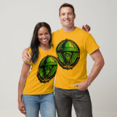 De nieuwsgierige groene zwerver t-shirt (Unisex)
