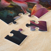 De Nieuwsgierige Kat & Haar Vlinders Legpuzzel (Zijkant)