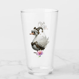 De Nieuwsgierige Klokwerkzwaan. Glas