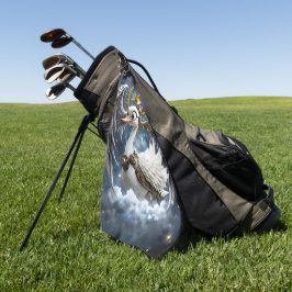 De Nieuwsgierige Klokwerkzwaan. Golfhanddoek