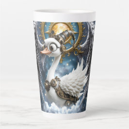 De Nieuwsgierige Klokwerkzwaan. Latte Mok