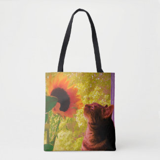 De nieuwsgierige tote bag
