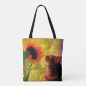 De nieuwsgierige tote bag (Achterkant)