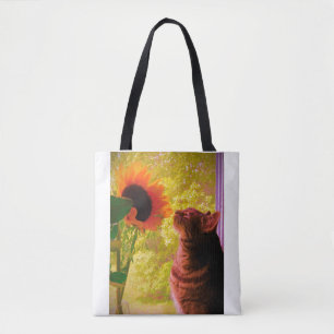 De nieuwsgierige tote bag