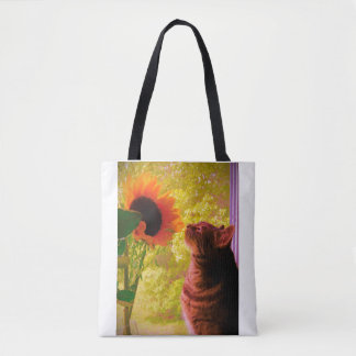 De nieuwsgierige tote bag
