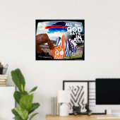 De nieuwste slogan vraagt de fans: ALLES IN. GOD z Poster (Thuiskantoor)