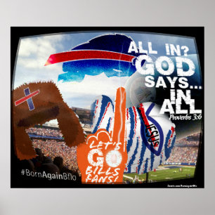 De nieuwste slogan vraagt de fans: ALLES IN. GOD z Poster