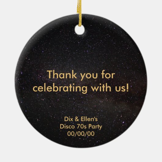 De Night Away verwijderen Keramisch Ornament (Achterkant)