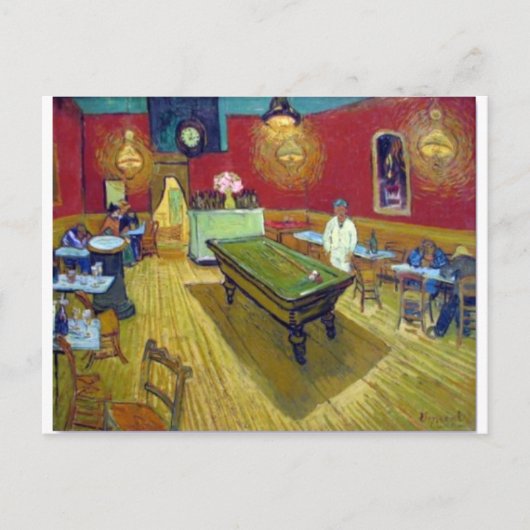 De Night Cafe van Vincent Van Gogh Briefkaart (Voorkant)