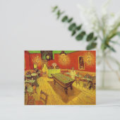 De Night Cafe van Vincent Van Gogh Briefkaart (Staand voorkant)