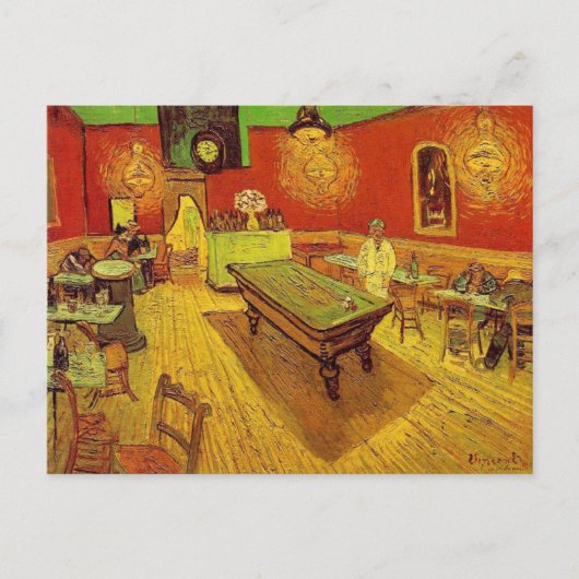 De Night Cafe van Vincent Van Gogh Briefkaart (Voorkant)