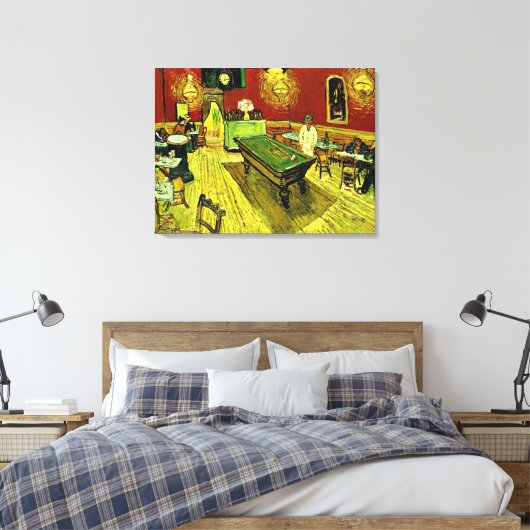 De Night Cafe van Vincent van Gogh Canvas Afdruk (Insitu (Slaapkamer))