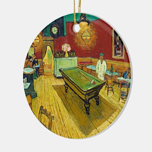 De Night Cafe van Vincent Van Gogh Keramisch Ornament (Links)