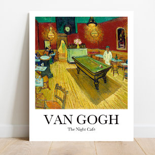De Night Cafe van Vincent Van Gogh Poster