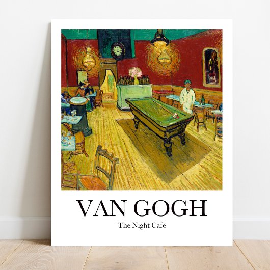 De Night Cafe van Vincent Van Gogh Poster