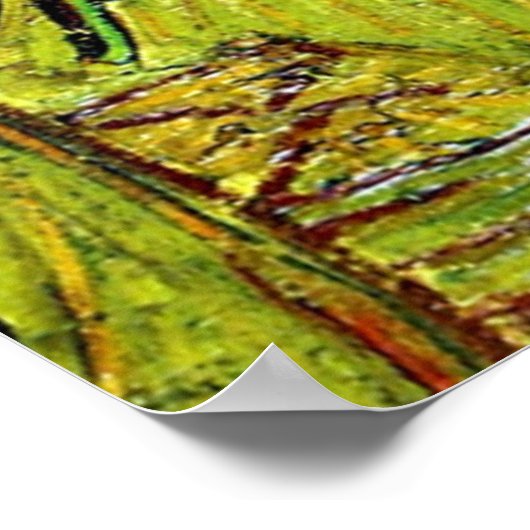 De Night Cafe van Vincent van Gogh Poster (Hoek)