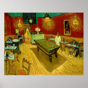De Night Cafe Vincent Van Gogh Poster