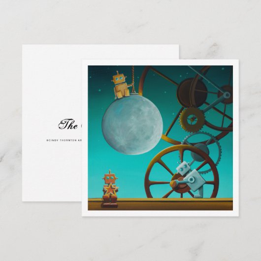 De Night Shift Moon Robots - Mini Print (Voorkant / Achterkant)