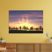 De Night Sky Canvas afdrukken (Insitu (Woonkamer))
