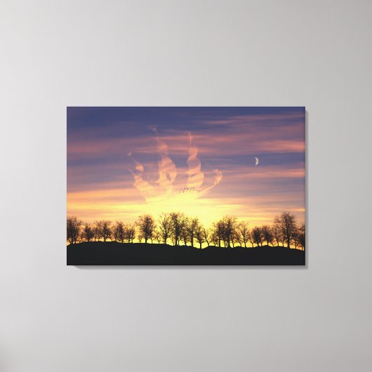 De Night Sky Canvas afdrukken (Voorkant)