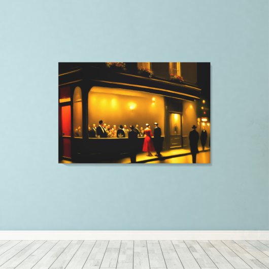 De Nightclub Canvas Afdruk (Insitu (Houten vloer))