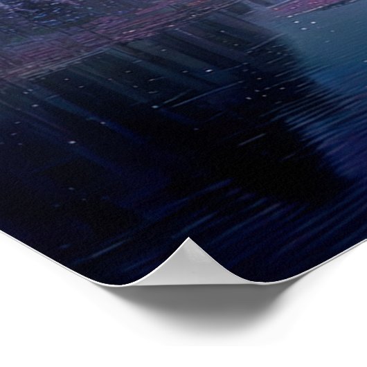 De Nightfall: Forest, Flowers en Stars Poster (Hoek)