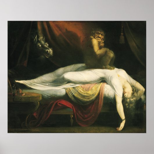De Nightmare, Henry Fuseli Poster (Voorkant)