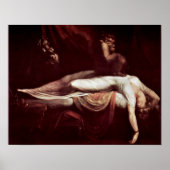 De Nightmare van Henry Fuseli Poster (Voorkant)