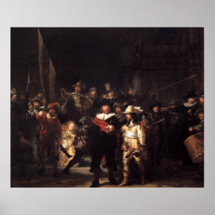 De Nightwatch Canvas druk Poster