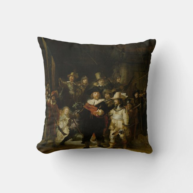 De Nightwatch van Rembrandt van Rijn "Nachtwacht" Kussen (Voorkant)