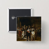 De Nightwatch Vierkante Button 5,1 Cm (Voorkant /achterkant)