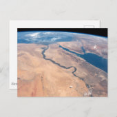 De Nijl, het Rode Zee en het Mediterrane Zee. Briefkaart (Voorkant / Achterkant)