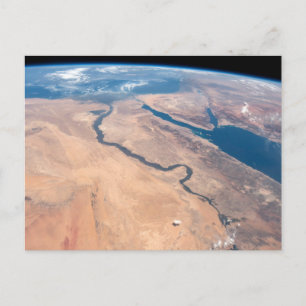 De Nijl, het Rode Zee en het Mediterrane Zee. Briefkaart