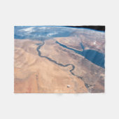 De Nijl, het Rode Zee en het Mediterrane Zee. Fleece Deken (Voorkant (Horizontaal))