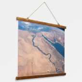 De Nijl, het Rode Zee en het Mediterrane Zee. Hangend Wandkleed (Gebogen)