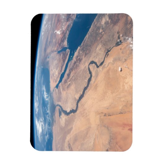 De Nijl, het Rode Zee en het Mediterrane Zee. Magneet (Verticaal)