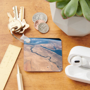 De Nijl, het Rode Zee en het Mediterrane Zee. Sleutelhanger