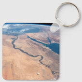 De Nijl, het Rode Zee en het Mediterrane Zee. Sleutelhanger (Achterkant)